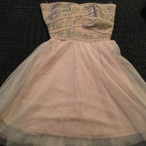 Strapless homecoming dress